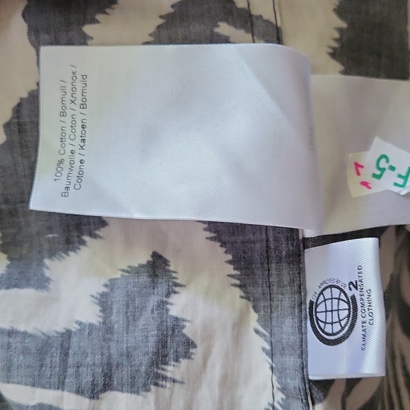 Ganni Animal Print Button Front 100% Cotton Dress - Picture 11 of 12